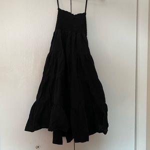 Black H&M dress.